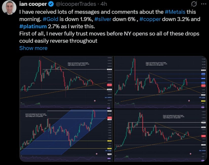 Copper and Platinum Test Support
