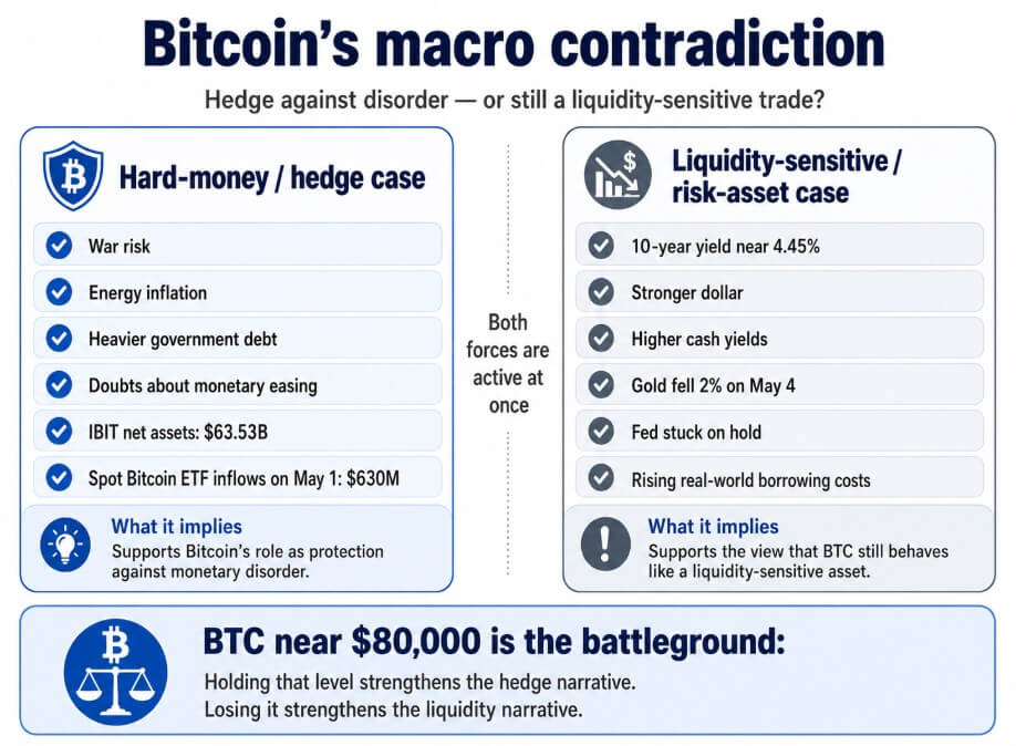 Bitcoin contradiction between hard money and risk beta