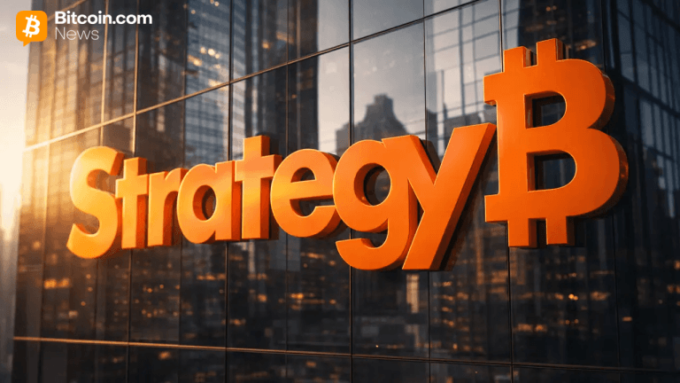 Strategy logo on a skyscraper.