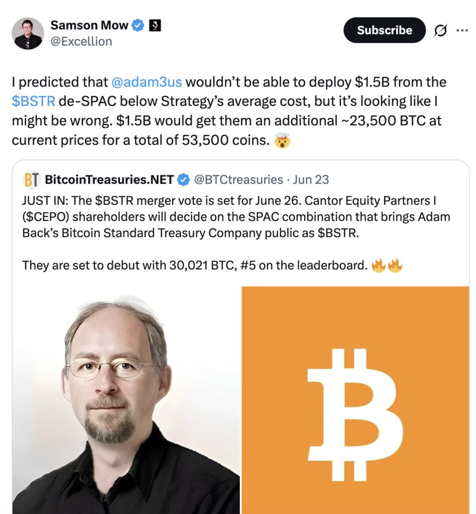 tweet by samson mow