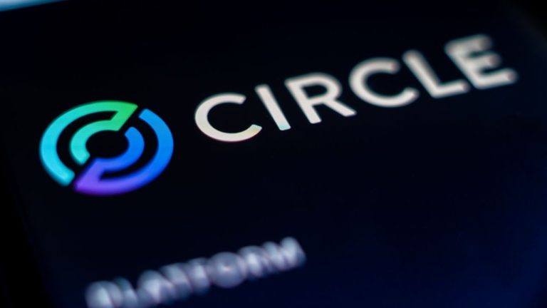 Circle logo against a black backdrop