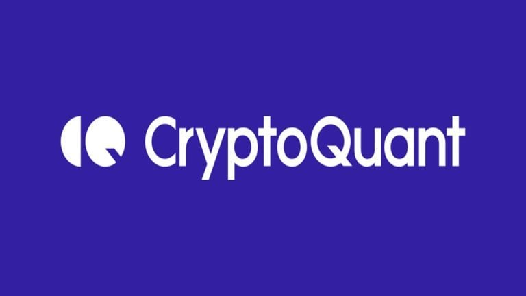 Cryptoquant logo amidst a purple backdrop.
