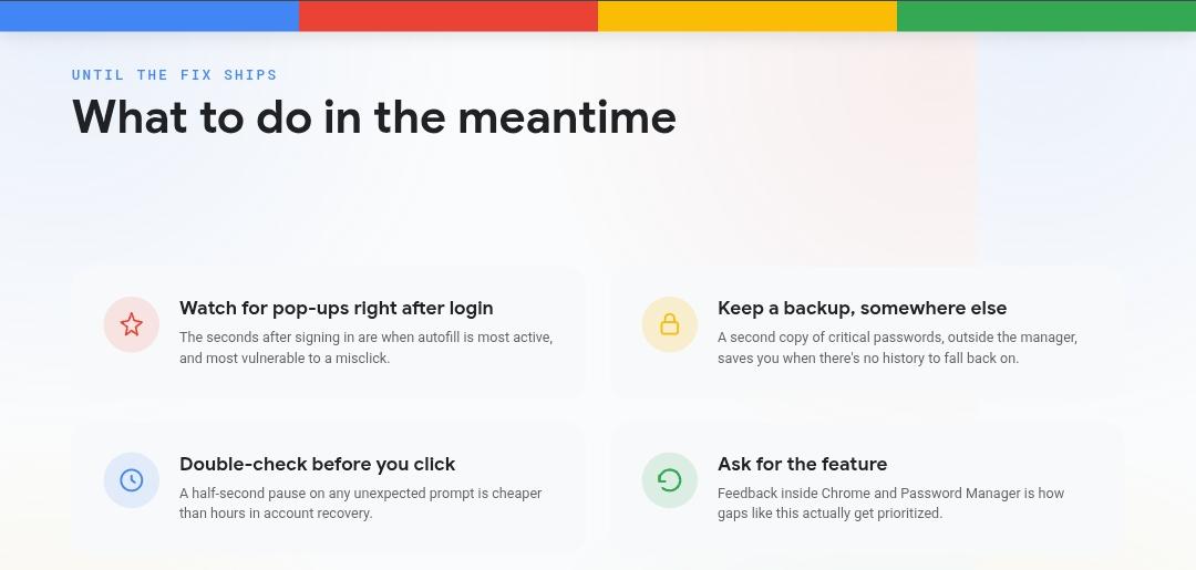 The Missing Feature: Why Google Password Manager Urgently Needs a Password History