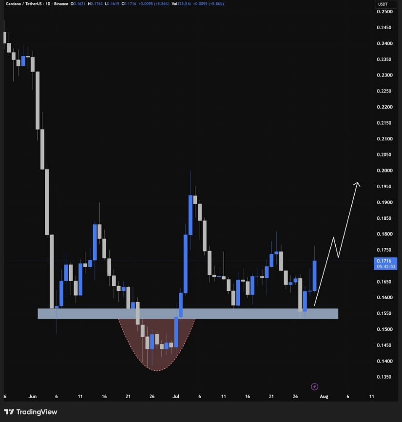 Buyers Continue Defending the $0.154-$0.156 Zone