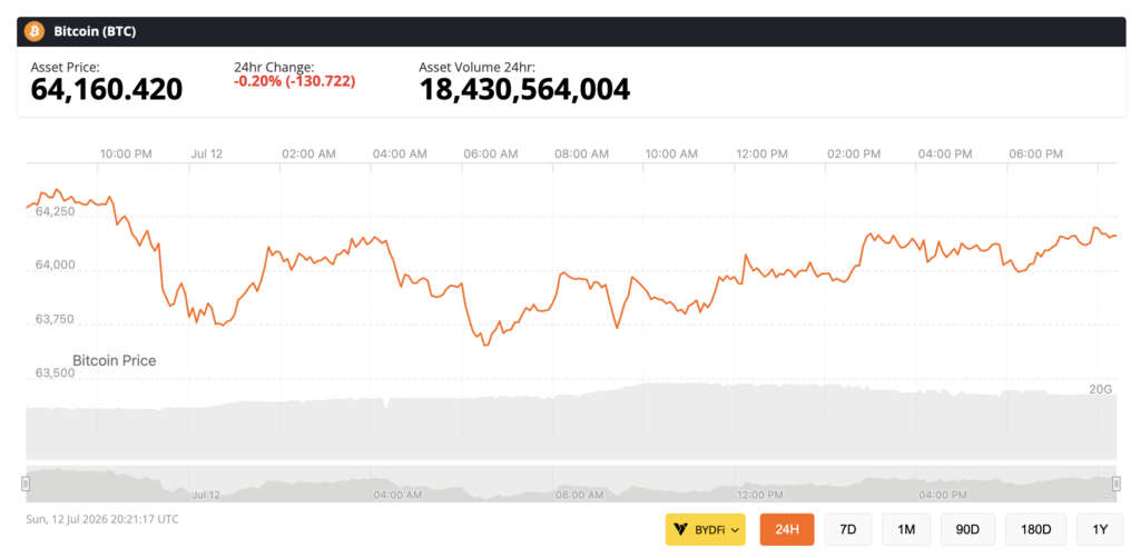 bitcoin price chart