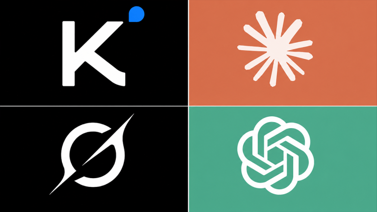 Kimi, Claude, Grok, and ChatGPT logos.