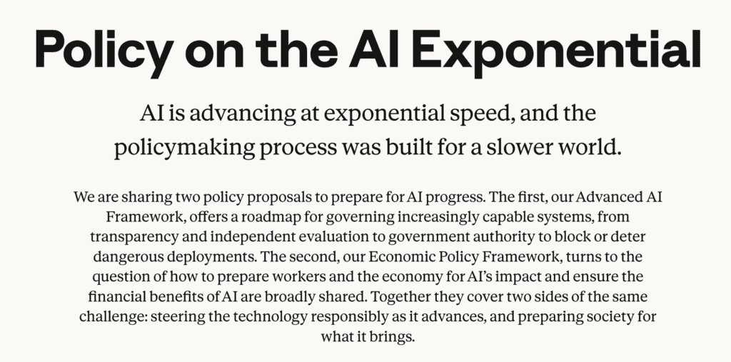 anthropic ai policy