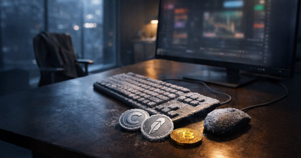 Robinhood’s $221 million crypto revenue drop shows crypto winter isn’t on chain and retail already moved