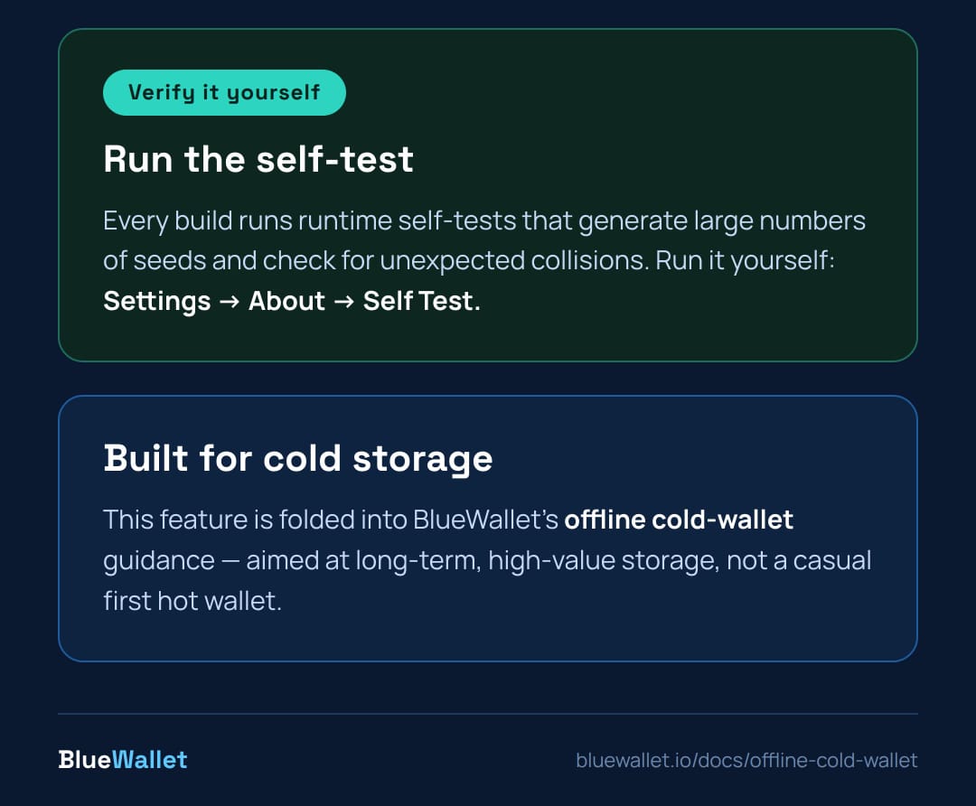 BlueWallet Opens The Hood After Coldcard's Entropy Disaster, How It Generates Your Keys (Step-by-step Guide)