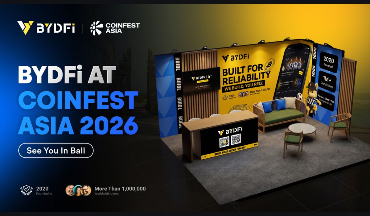 BYDFi Heads to Bali for Coinfest Asia 2026 to Connect With Institutions, Builders, and Traders