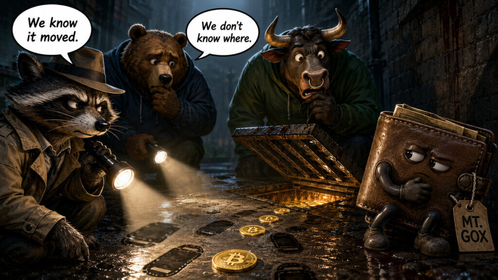 Mt. Gox-linked wallets moved 10,422 BTC, worth roughly $739 million as BTC price slides