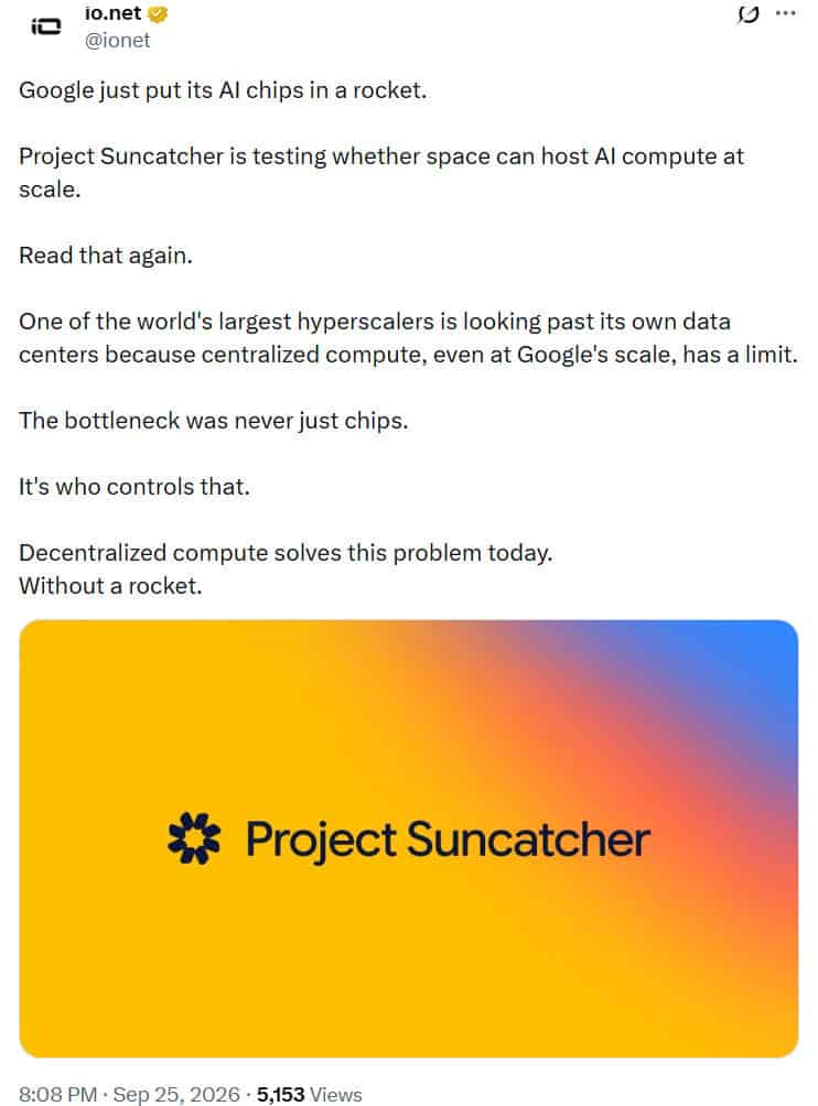 Google to lanuch space-based AI Data Centres raise new questions news report