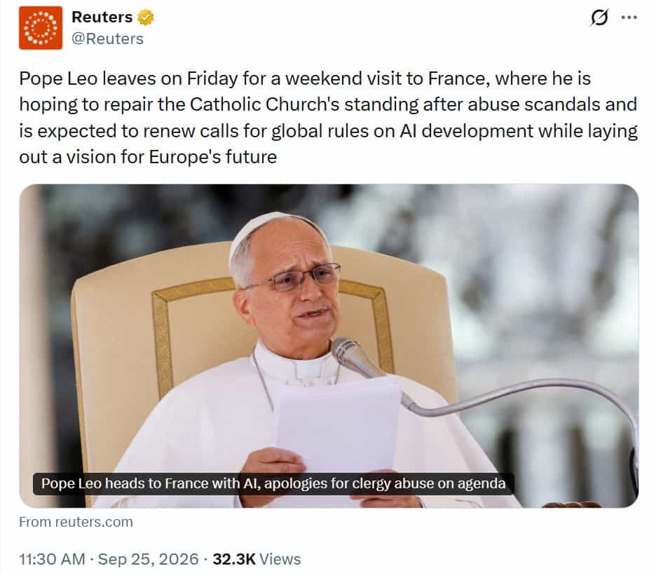 Pope Leo's AI warnings News Report