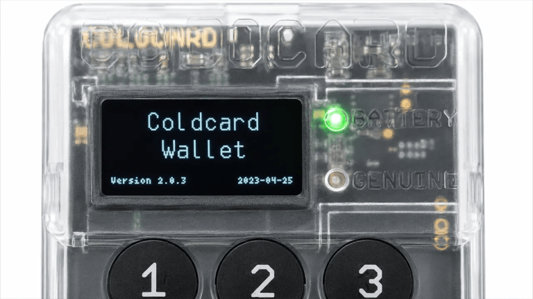 Coldcard wallet