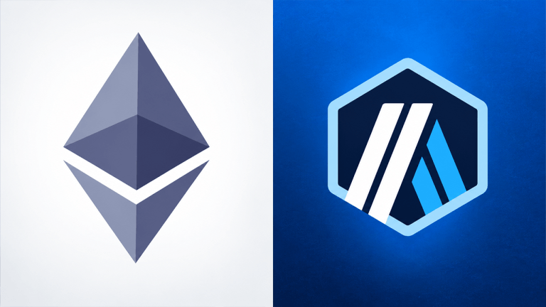 Ethereum and Arbitrum side-by side