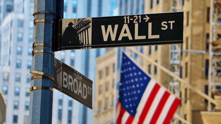 Wall street sign