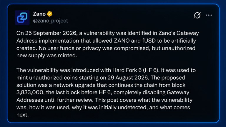 Zano X post